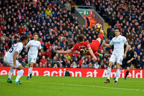 Liverpool có rất ít cơ hội trong hiệp 1
