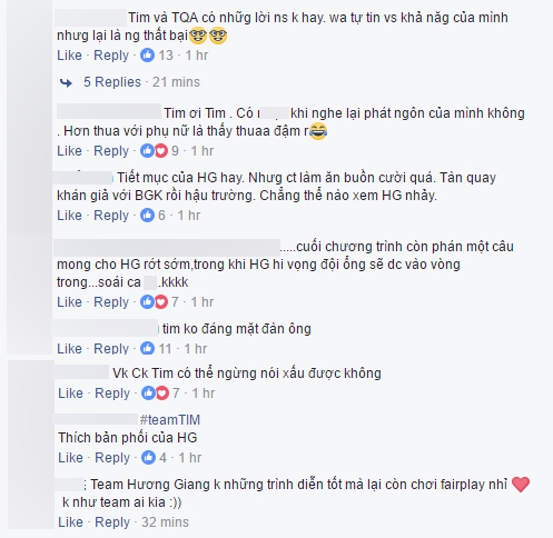 Vợ chồng Tim - Trương Quỳnh Anh bị ném đá dữ dội khi trù Hương Giang rớt sớm - Ảnh 5.