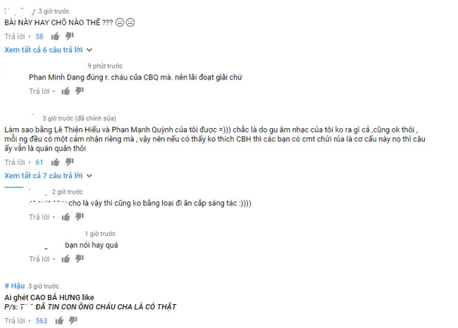 Bài hát hay nhất của Cao Bá Hưng lại bị dislike gấp đôi lượt like! - Ảnh 6.