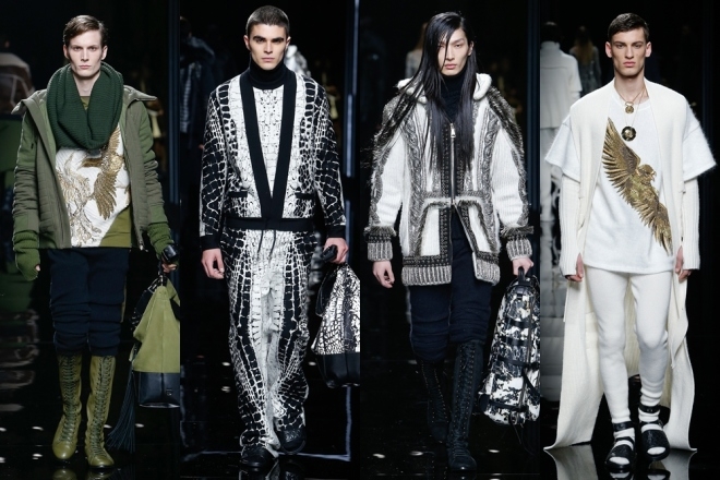 Người mẫu Balmain để ngực trần với áo trong suốt