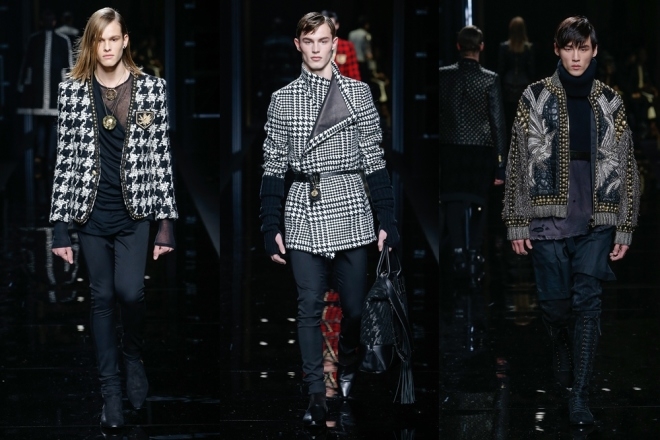 Người mẫu Balmain để ngực trần với áo trong suốt