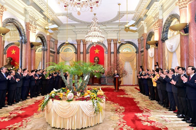 Tổng bí thư chúc Tết lãnh đạo, nguyên lãnh đạo Đảng, Nhà nước