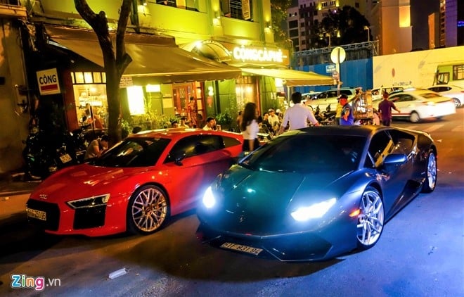 Dong Nhi - Ong Cao Thang lai sieu xe Audi R8 13 ty dao pho hinh anh 5