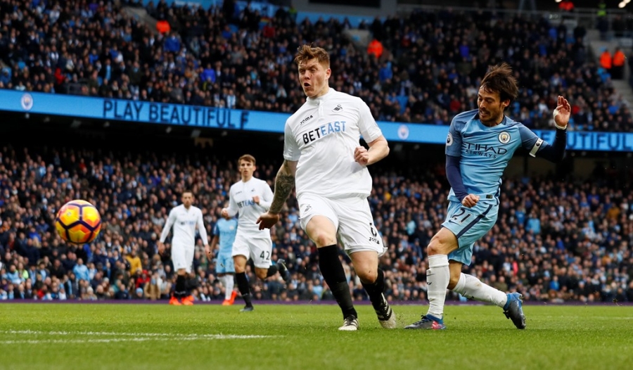Jesus lap cu dup, Man City day Arsenal xuong thu tu hinh anh 4