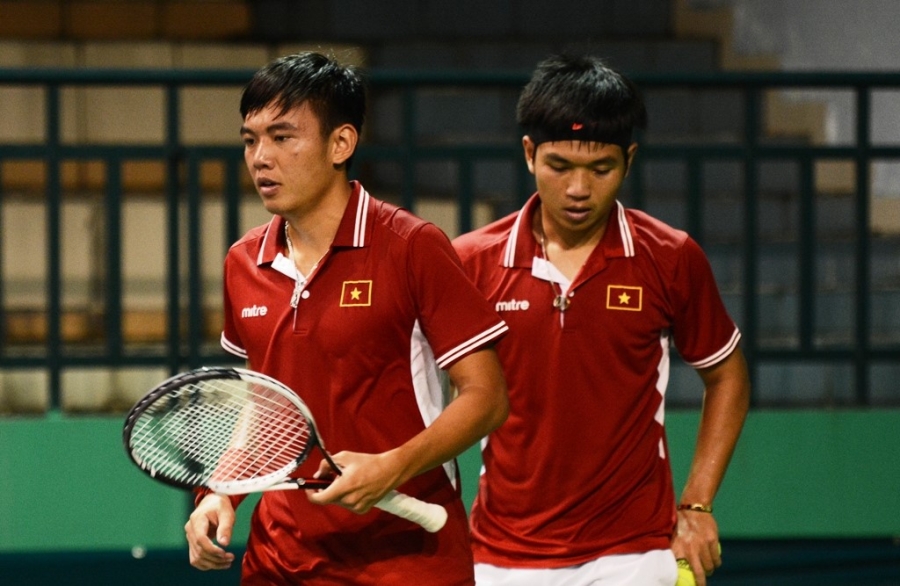Hoàng Thiên và Hoàng Nam thi đấu cả 5 trận tại Davis Cup cho tuyển Việt Nam.