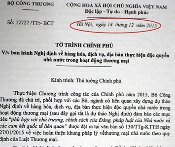 Bo Cong Thuong noi gi vu dung van ban thoi ong Vu Huy Hoang? hinh anh 1