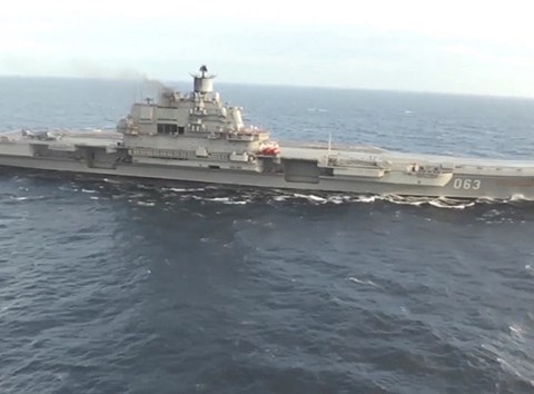 Tàu sân bay Đô đốc Kuznetsov trở về Nga sau nhiệm vụ tại Địa Trung Hải