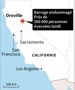 ​Thống đốc California xin ông Trump hỗ trợ cứu đập 