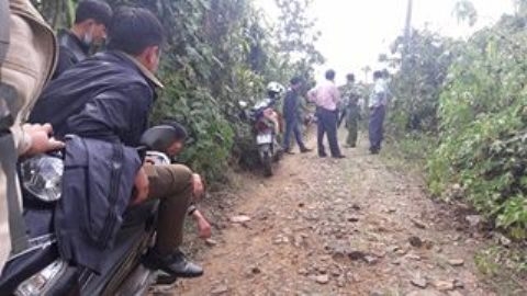  Chính quyền và công an đang bảo vệ hiện trường 