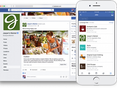 Facebook bắt đầu cho tìm, nạp hồ sơ xin việc - 1