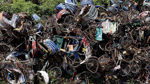  Nghĩa trang xích lô ở Bangladesh 
