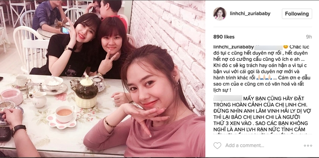 Linh Chi đáp trả khi bị nói là người thứ ba: Hết duyên hết nợ có cưỡng cầu cũng vô ích - Ảnh 1.