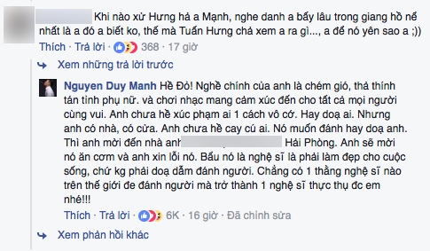 Duy Mạnh: Sẵn sàng mời Tuấn Hưng đến nhà nếu muốn đánh hay dọa nạt - Ảnh 2.
