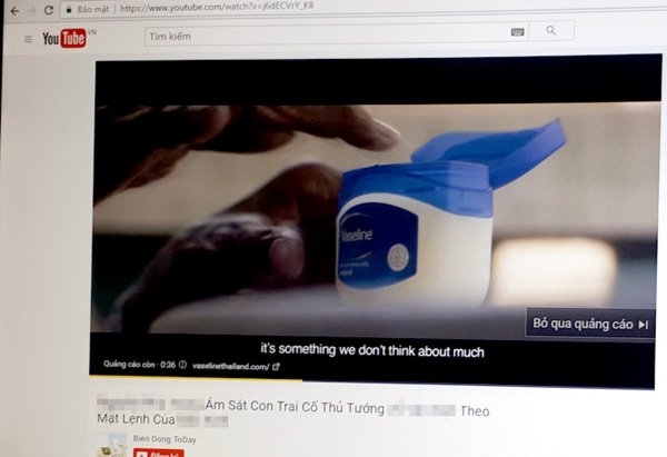 sai phạm quảng cáo, quảng cáo YouTube, Việt Nam,