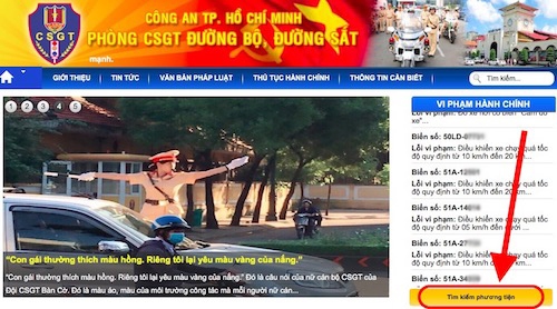 tp.hcm: nguoi dan co the xem thong tin phat nguoi qua mang hinh anh 1