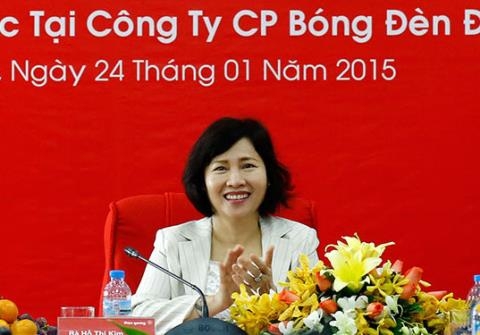  Thứ trưởng Công Thương Hồ Thị Kim Thoa sở hữu một khối tài sản lớn tại Công ty Cổ phần Bóng đèn Điện Quang 
