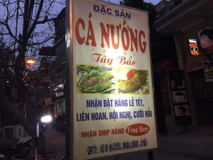 cá nướng Tây Bắc, cá nướng, cá rô phi nướng