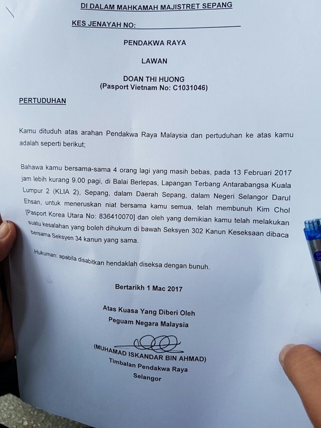 Doan Thi Huong bi buoc toi muu sat vu nghi an Kim Jong Nam hinh anh 4
