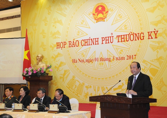  Bộ trưởng, Chủ nhiệm VPCP Mai Tiến Dũng khẳng định Chính phủ sẽ làm rõ việc địa phương được tặng xe với tinh thần rất minh bạch, rất rõ ràng - Ảnh: Bảo Trân 
