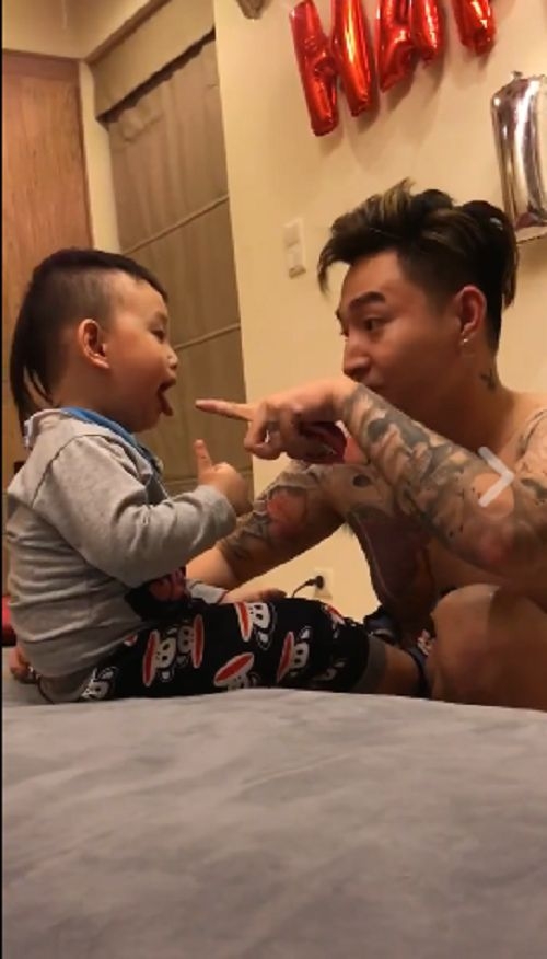 ong bo ba dao voi man cho con trai an keo dang hot nhat mang xa hoi - 3