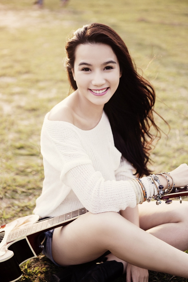 Vẻ đẹp trẻ trung của Lương Giang.