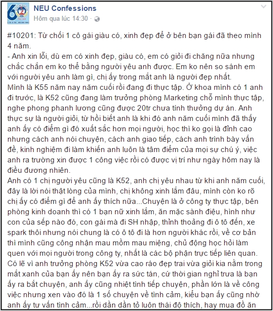 Câu chuyện nghìn like: Chàng trai từ chối cô gái xinh đẹp, bố làm to để ở bên người bạn gái 4 năm tình nghĩa - Ảnh 1.