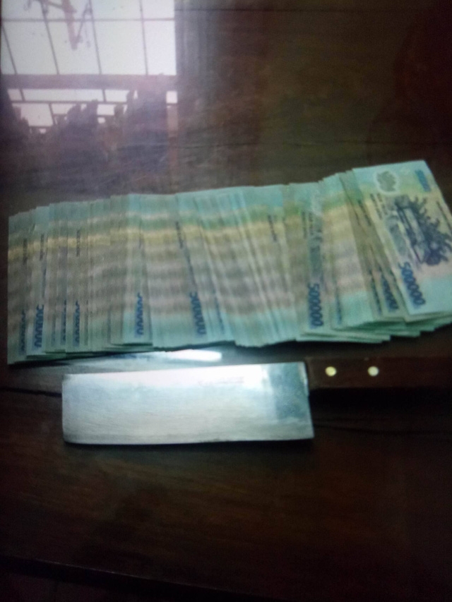 Số tiền nghi phạm cướp ở ngân hàng đã bị thu giữ