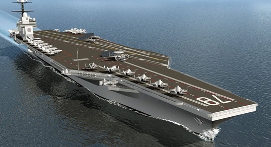  Tàu sân bay USS Gerald Ford. Ảnh: FLICKR 