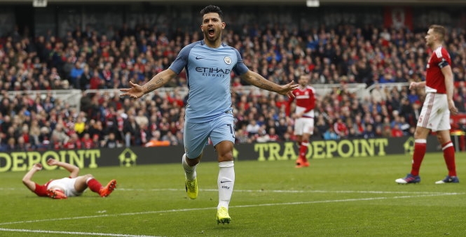 ​Silva và Aguero “nổ súng”, M.C hạ Middlesbrough vào bán kết Cúp FA