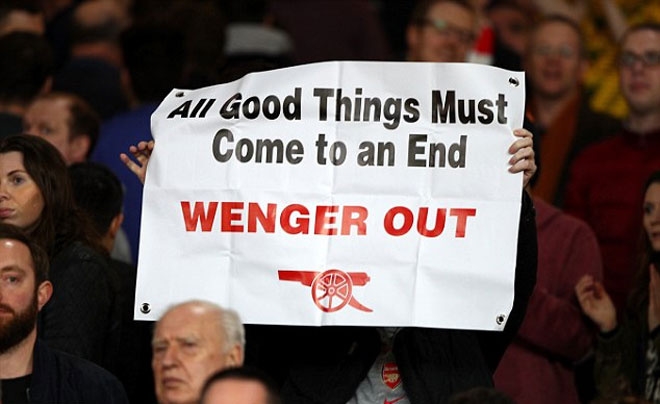 CĐV Arsenal biểu tình lớn, đòi HLV Wenger ra đi