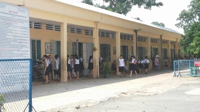 Trường tiểu học Lương Thế Vinh, Q. Thủ Đức, TPHCM - nơi đang là nghi vấn xảy ra việc xâm hại trẻ em tại trường