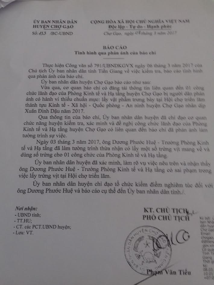 truong phong trom trung hoi cho ve cho cap duoi hinh anh 1