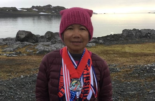 Cu gia 70 tuoi goc Viet chay marathon o 7 luc dia trong 7 ngay hinh anh 1