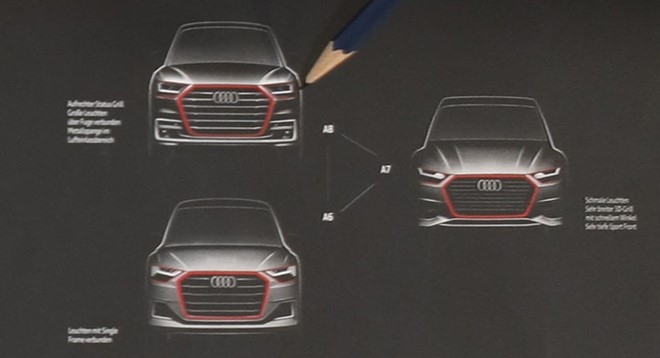 Audi A6, A7, A8 the he moi lan dau lo thiet ke hinh anh 1