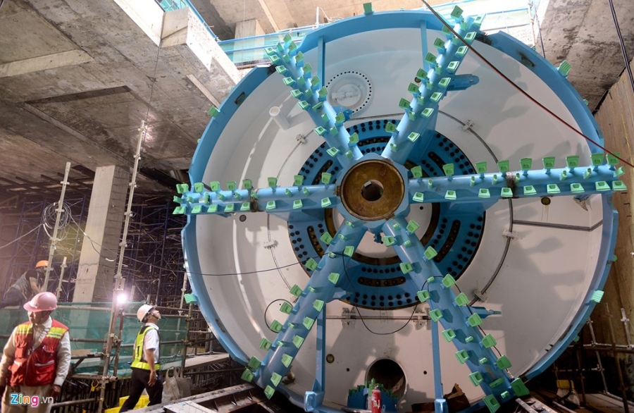 Can canh robot hien dai khoan ham metro o Sai Gon hinh anh 4