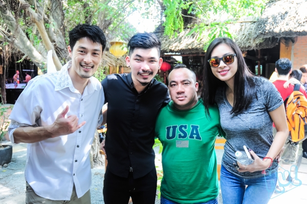 Từ trái qua phải: Johnny Trí Nguyễn - Hà Hiền - Hiếu Hiền - Ngô Thanh Vân.