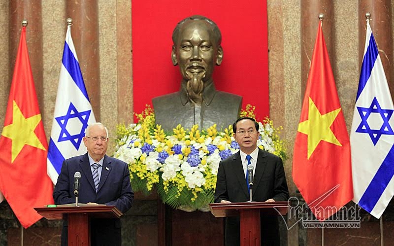 Chủ tịch nước Trần Đại Quang, Tổng thống Israel, chất độc da cam