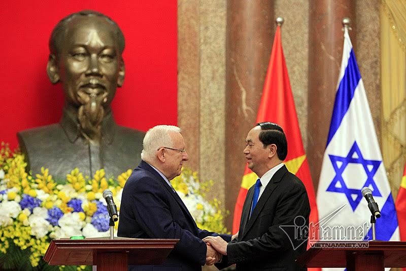 Chủ tịch nước Trần Đại Quang, Tổng thống Israel, chất độc da cam