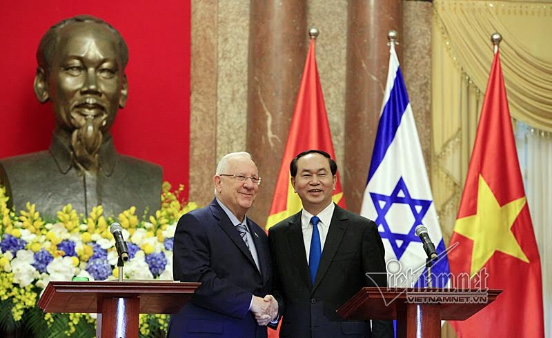 Chủ tịch nước Trần Đại Quang, Tổng thống Israel, chất độc da cam
