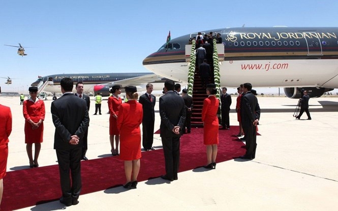 Royal Jordanian Airlines, một trong những hãng hàng không bị ảnh hưởng bởi lệnh cấm của Mỹ /// AFP