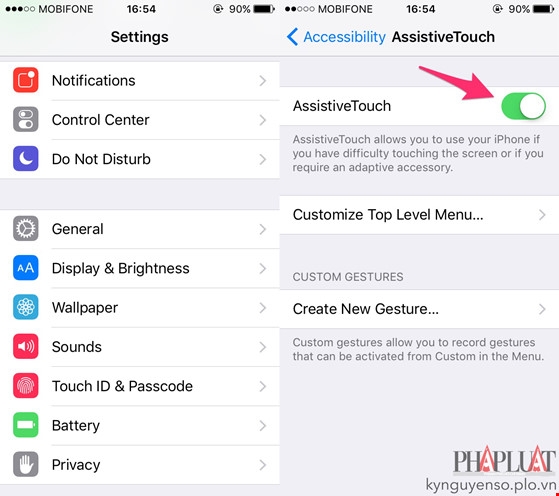 Sửa lỗi nút Home trên iPhone bị đơ