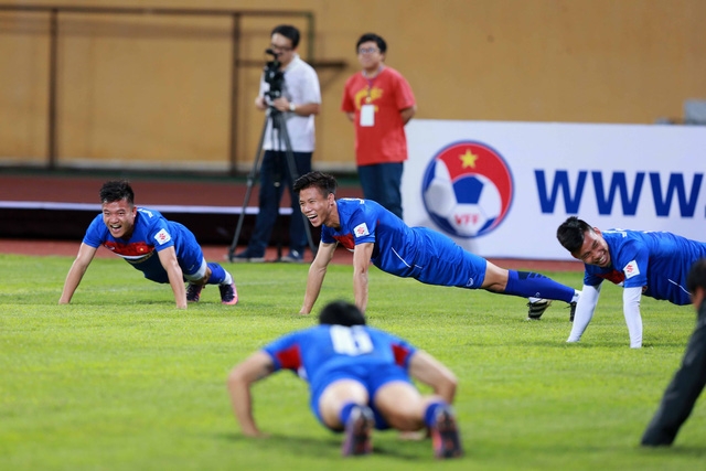  Mục tiêu của đội tuyển Việt Nam là tránh chấn thương - Ảnh: Gia Hưng 