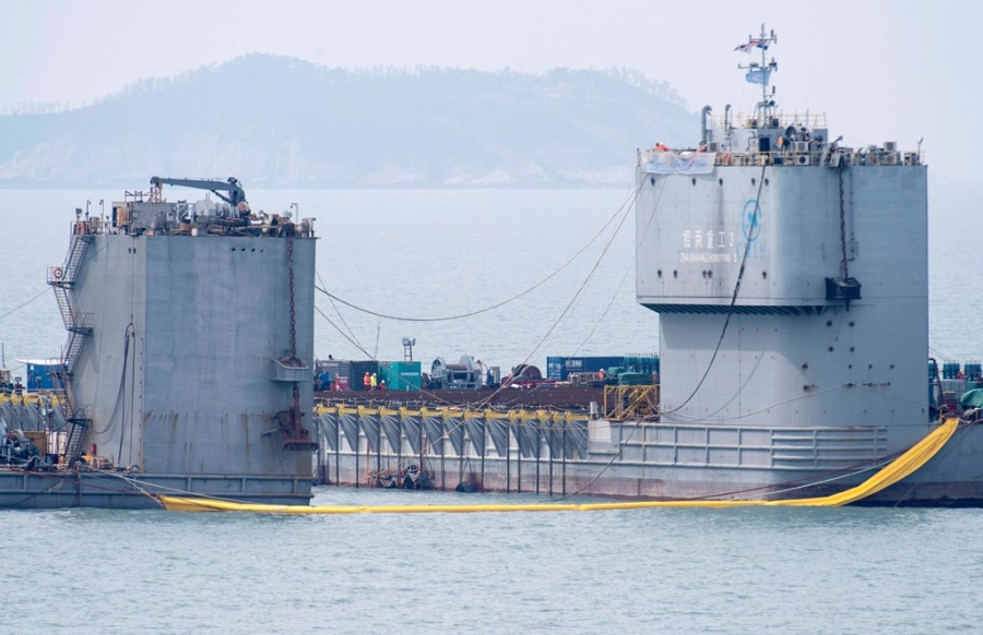 Pha Sewol tro ve sau 3 nam nam o day bien hinh anh 3