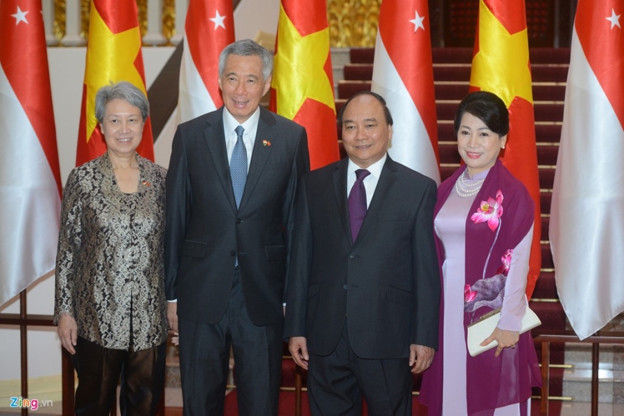Thu tuong Singapore Ly Hien Long bat dau ngay lam viec tai Ha Noi hinh anh 4