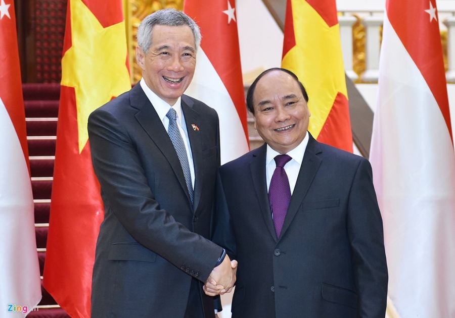Thu tuong Singapore Ly Hien Long bat dau ngay lam viec tai Ha Noi hinh anh 8