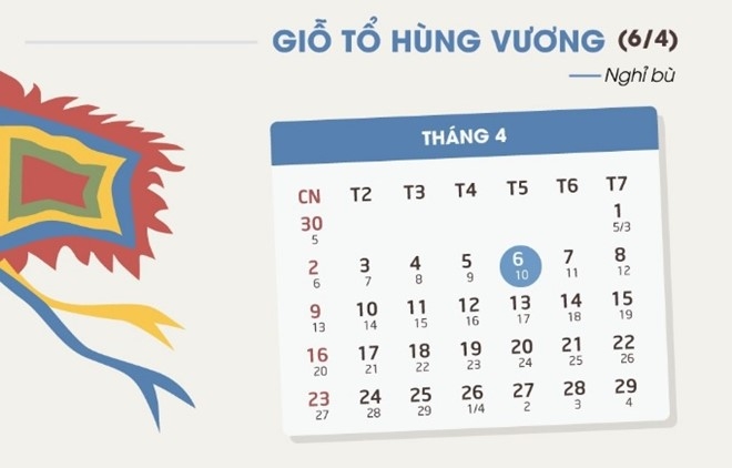 Cong chuc, vien chuc duoc nghi 4 ngay trong dip le 30/4 – 1/5 hinh anh 2
