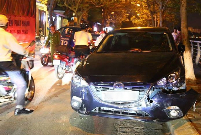 Hiện trường vụ tai nạn.