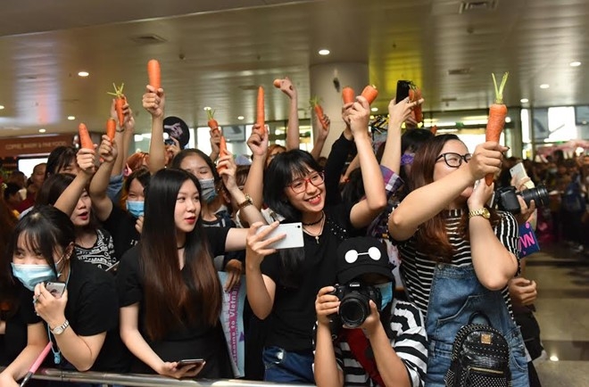 Seventeen duoc fan Viet chao don bang ca rot hinh anh 4