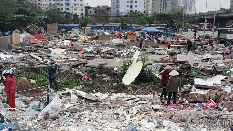 dẹp vỉa hè, vỉa hè, vỉa hè Hà Nội, công trình lấn chiếm