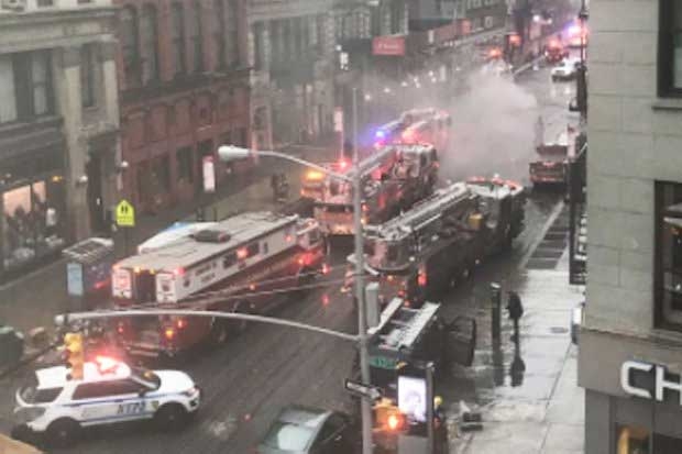 Nổ lớn, New York , nổ ở New York